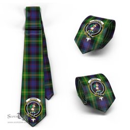Scottish Watson Tartan Tie with Family Crest Tartan Plaid NeckTie Scottish Plaid Tartan Plaid - ScotsTee - scotstee.com