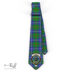 Scottish Turnbull Hunting Tartan Tie with Family Crest Tartan Plaid NeckTie Scottish Plaid Tartan Plaid - ScotsTee - scotstee.com
