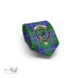 Scottish Turnbull Hunting Tartan Tie with Family Crest Tartan Plaid NeckTie Scottish Plaid Tartan Plaid - ScotsTee - scotstee.com