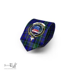 Scottish Weir Tartan Tie with Family Crest Tartan Plaid NeckTie Scottish Plaid Tartan Plaid - ScotsTee - scotstee.com