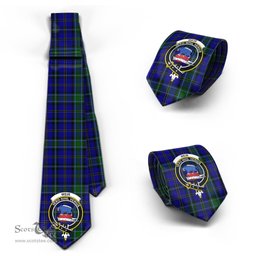 Scottish Weir Tartan Tie with Family Crest Tartan Plaid NeckTie Scottish Plaid Tartan Plaid - ScotsTee - scotstee.com