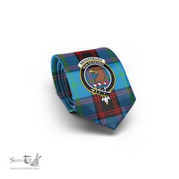 Scottish Wedderburn Tartan Tie with Family Crest Tartan Plaid NeckTie Scottish Plaid Tartan Plaid - ScotsTee - scotstee.com