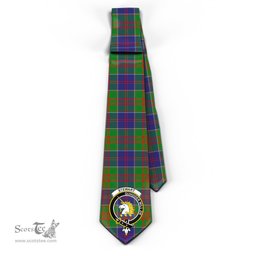 Scottish Stewart of Appin Hunting Modern Tartan Tie with Family Crest Tartan Plaid NeckTie Scottish Plaid Tartan Plaid - ScotsTee - scotstee.com
