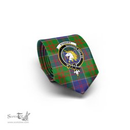 Scottish Stewart of Appin Hunting Modern Tartan Tie with Family Crest Tartan Plaid NeckTie Scottish Plaid Tartan Plaid - ScotsTee - scotstee.com