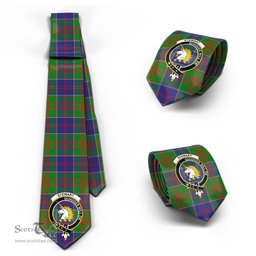 Scottish Stewart of Appin Hunting Modern Tartan Tie with Family Crest Tartan Plaid NeckTie Scottish Plaid Tartan Plaid - ScotsTee - scotstee.com
