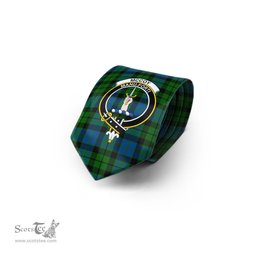 Scottish McCoy Tartan Tie with Family Crest Tartan Plaid NeckTie Scottish Plaid Tartan Plaid - ScotsTee - scotstee.com
