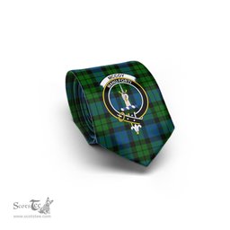 Scottish McCoy Tartan Tie with Family Crest Tartan Plaid NeckTie Scottish Plaid Tartan Plaid - ScotsTee - scotstee.com