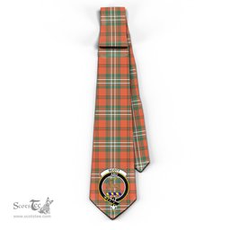 Scottish Scott Ancient Tartan Tie with Family Crest Tartan Plaid NeckTie Scottish Plaid Tartan Plaid - ScotsTee - scotstee.com