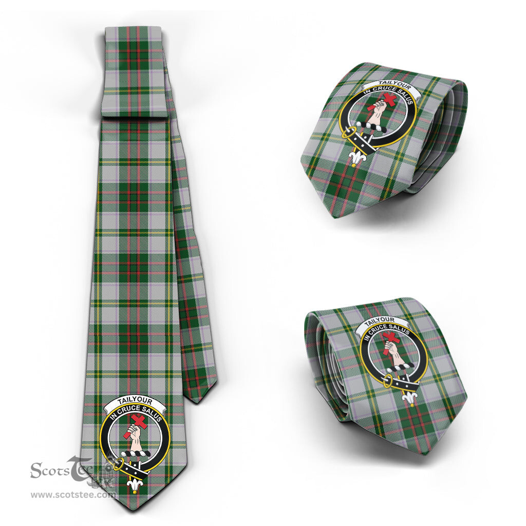 Scottish Taylor Dress Tartan Tie with Family Crest Tartan Plaid NeckTie Scottish Plaid Tartan Plaid - ScotsTee - scotstee.com