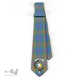 Scottish Stewart of Appin Hunting Ancient Tartan Tie with Family Crest Tartan Plaid NeckTie Scottish Plaid Tartan Plaid - ScotsTee - scotstee.com