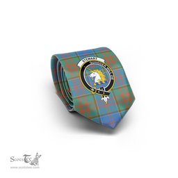Scottish Stewart of Appin Hunting Ancient Tartan Tie with Family Crest Tartan Plaid NeckTie Scottish Plaid Tartan Plaid - ScotsTee - scotstee.com
