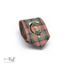 Scottish Stewart Royal Ancient Tartan Tie with Family Crest Tartan Plaid NeckTie Scottish Plaid Tartan Plaid - ScotsTee - scotstee.com