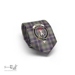 Scottish Taylor Weathered Tartan Tie with Family Crest Tartan Plaid NeckTie Scottish Plaid Tartan Plaid - ScotsTee - scotstee.com