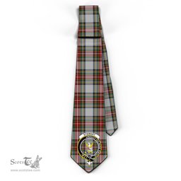Scottish Stewart Dress Tartan Tie with Family Crest Tartan Plaid NeckTie Scottish Plaid Tartan Plaid - ScotsTee - scotstee.com