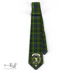 Scottish Stewart Hunting Tartan Tie with Family Crest Tartan Plaid NeckTie Scottish Plaid Tartan Plaid - ScotsTee - scotstee.com