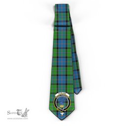 Scottish Stirling Tartan Tie with Family Crest Tartan Plaid NeckTie Scottish Plaid Tartan Plaid - ScotsTee - scotstee.com