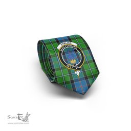 Scottish Stirling Tartan Tie with Family Crest Tartan Plaid NeckTie Scottish Plaid Tartan Plaid - ScotsTee - scotstee.com