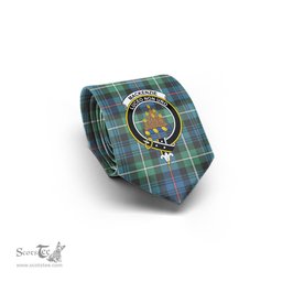 Scottish MacKenzie Ancient Tartan Tie with Family Crest Tartan Plaid NeckTie Scottish Plaid Tartan Plaid - ScotsTee - scotstee.com