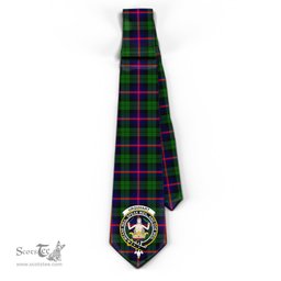 Scottish Urquhart Modern Tartan Tie with Family Crest Tartan Plaid NeckTie Scottish Plaid Tartan Plaid - ScotsTee - scotstee.com