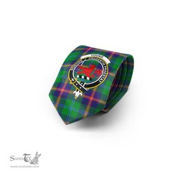 Scottish Young Modern Tartan Tie with Family Crest Tartan Plaid NeckTie Scottish Plaid Tartan Plaid - ScotsTee - scotstee.com