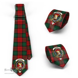 Scottish Stewart of Atholl Tartan Tie with Family Crest Tartan Plaid NeckTie Scottish Plaid Tartan Plaid - ScotsTee - scotstee.com