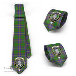 Scottish Strange of Balkaskie Tartan Tie with Family Crest Tartan Plaid NeckTie Scottish Plaid Tartan Plaid - ScotsTee - scotstee.com