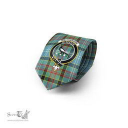 Scottish Walkinshaw Tartan Tie with Family Crest Tartan Plaid NeckTie Scottish Plaid Tartan Plaid - ScotsTee - scotstee.com