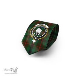 Scottish Tennant Tartan Tie with Family Crest Tartan Plaid NeckTie Scottish Plaid Tartan Plaid - ScotsTee - scotstee.com