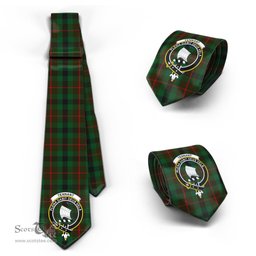 Scottish Tennant Tartan Tie with Family Crest Tartan Plaid NeckTie Scottish Plaid Tartan Plaid - ScotsTee - scotstee.com