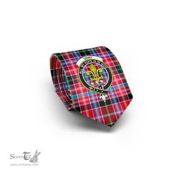 Scottish Udny Tartan Tie with Family Crest Tartan Plaid NeckTie Scottish Plaid Tartan Plaid - ScotsTee - scotstee.com