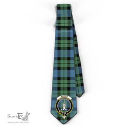 Scottish McCoy Ancient Tartan Tie with Family Crest Tartan Plaid NeckTie Scottish Plaid Tartan Plaid - ScotsTee - scotstee.com
