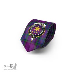 Scottish Wardlaw Tartan Tie with Family Crest Tartan Plaid NeckTie Scottish Plaid Tartan Plaid - ScotsTee - scotstee.com