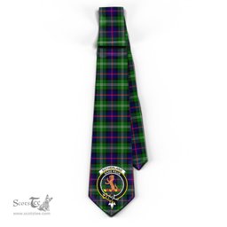 Scottish Sutherland Modern Tartan Tie with Family Crest Tartan Plaid NeckTie Scottish Plaid Tartan Plaid - ScotsTee - scotstee.com