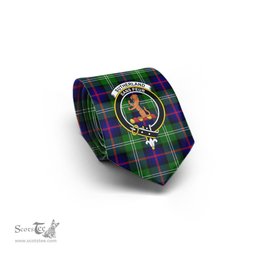 Scottish Sutherland Modern Tartan Tie with Family Crest Tartan Plaid NeckTie Scottish Plaid Tartan Plaid - ScotsTee - scotstee.com