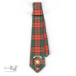 Scottish Stewart of Appin Ancient Tartan Tie with Family Crest Tartan Plaid NeckTie Scottish Plaid Tartan Plaid - ScotsTee - scotstee.com