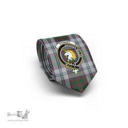Scottish Stewart of Appin Dress Tartan Tie with Family Crest Tartan Plaid NeckTie Scottish Plaid Tartan Plaid - ScotsTee - scotstee.com
