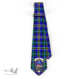 Scottish Weir Modern Tartan Tie with Family Crest Tartan Plaid NeckTie Scottish Plaid Tartan Plaid - ScotsTee - scotstee.com