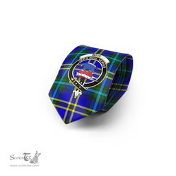 Scottish Weir Modern Tartan Tie with Family Crest Tartan Plaid NeckTie Scottish Plaid Tartan Plaid - ScotsTee - scotstee.com