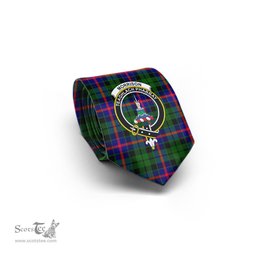 Scottish Morrison Modern Tartan Tie with Family Crest Tartan Plaid NeckTie Scottish Plaid Tartan Plaid - ScotsTee - scotstee.com