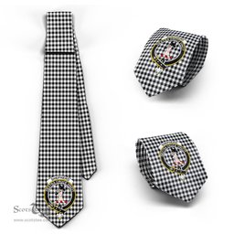 Scottish Shepherd Tartan Tie with Family Crest Tartan Plaid NeckTie Scottish Plaid Tartan Plaid - ScotsTee - scotstee.com