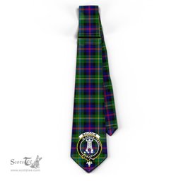 Scottish Malcolm Tartan Tie with Family Crest Tartan Plaid NeckTie Scottish Plaid Tartan Plaid - ScotsTee - scotstee.com