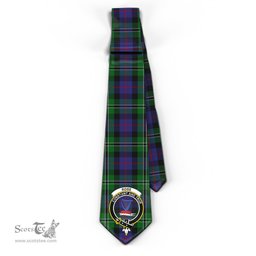 Scottish Rose Hunting Tartan Tie with Family Crest Tartan Plaid NeckTie Scottish Plaid Tartan Plaid - ScotsTee - scotstee.com