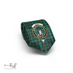 Scottish Ross Hunting Modern Tartan Tie with Family Crest Tartan Plaid NeckTie Scottish Plaid Tartan Plaid - ScotsTee - scotstee.com