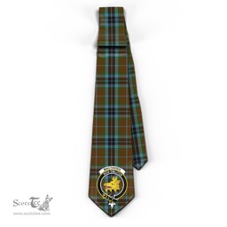 Scottish MacTavish Hunting Tartan Tie with Family Crest Tartan Plaid NeckTie Scottish Plaid Tartan Plaid - ScotsTee - scotstee.com