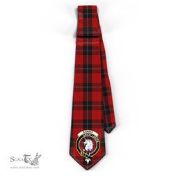 Scottish Ramsay Tartan Tie with Family Crest Tartan Plaid NeckTie Scottish Plaid Tartan Plaid - ScotsTee - scotstee.com