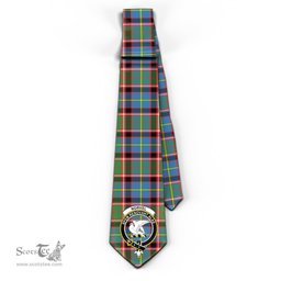 Scottish Norvel Tartan Tie with Family Crest Tartan Plaid NeckTie Scottish Plaid Tartan Plaid - ScotsTee - scotstee.com