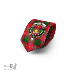 Scottish Rattray Modern Tartan Tie with Family Crest Tartan Plaid NeckTie Scottish Plaid Tartan Plaid - ScotsTee - scotstee.com