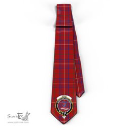 Scottish Rose Tartan Tie with Family Crest Tartan Plaid NeckTie Scottish Plaid Tartan Plaid - ScotsTee - scotstee.com