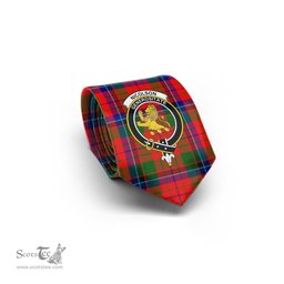 Scottish Nicolson Modern Tartan Tie with Family Crest Tartan Plaid NeckTie Scottish Plaid Tartan Plaid - ScotsTee - scotstee.com