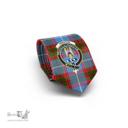 Scottish Preston Tartan Tie with Family Crest Tartan Plaid NeckTie Scottish Plaid Tartan Plaid - ScotsTee - scotstee.com